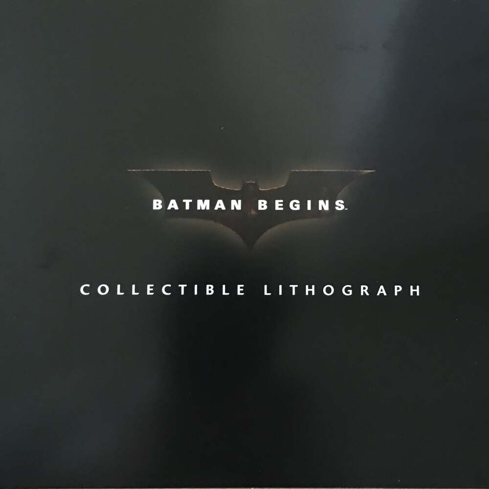 NEW Batman Begins 2005 Promo Lithograph ~ Fast Free Shipping !